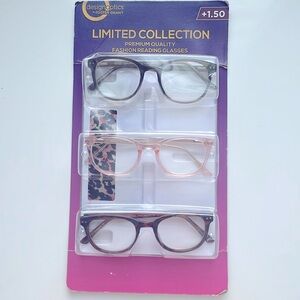 Fashion Reading Glasses + 1.50 - NEVER USED -